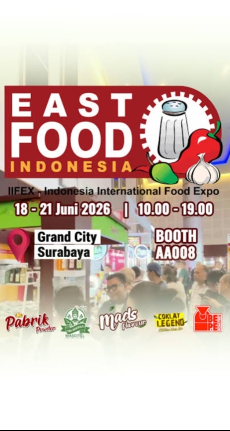 EastFood Indonesia Expo (IIFEX) Surabaya 2026.Jadi Pusat Industri Makanan dan Minuman Indonesia Timur
